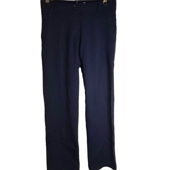 Betabrand Straight Leg Dress Pant Yoga Pant Navy Blue W0076-SF (See Button) SP - Picture 2 of 9